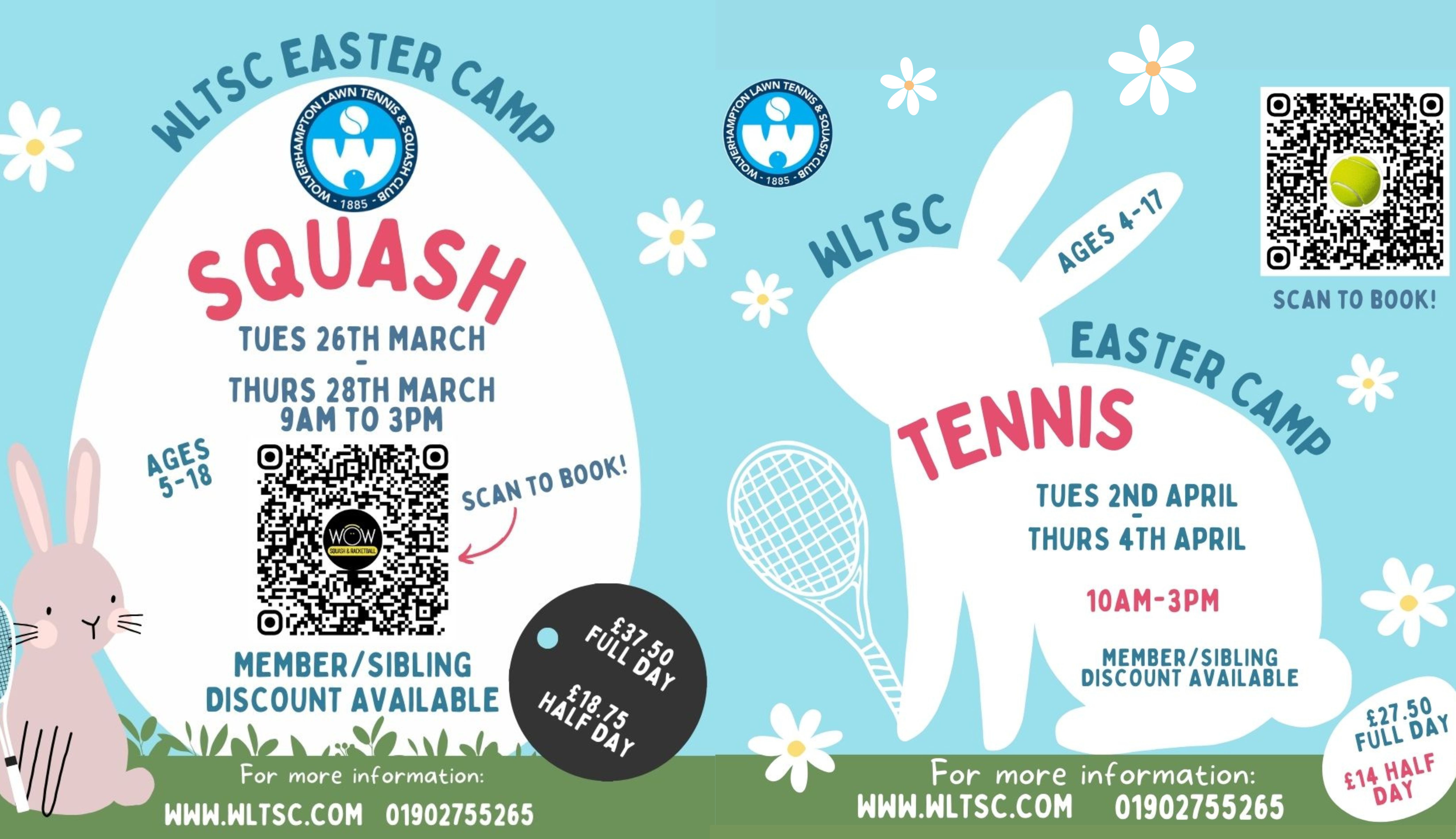 EASTER HOLIDAY CAMPS!